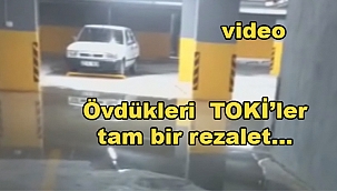 TOKİ konutları B....içerisinde yüzüyor