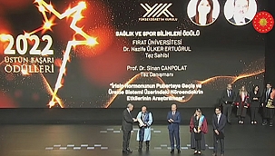 FÜ'sine, Cumhurbaşkanı Recep Tayyip Erdoğan'dan ödül