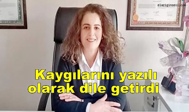 Kaygılarını yazılı olarak açıkladı