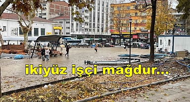 Belediye milyonluk meydan yaptırdı, paralarını veremedi