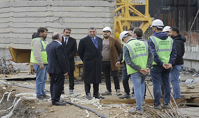 Erol; Okul inşaat çalışmasını gezdi