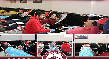 Elazığ İl Özel İdaresi'nden Türk Kızılay'ına Kan Bağışı Desteği