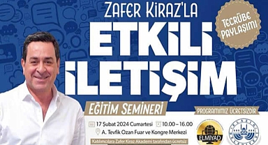 Ünlü Sunucu Zafer Kiraz, Elazığ'da Seminer Verecek