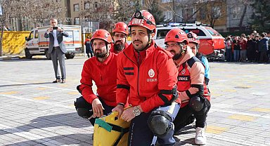 Elazığ'da Deprem Ve Yangın Tatbikatı Yapıldı