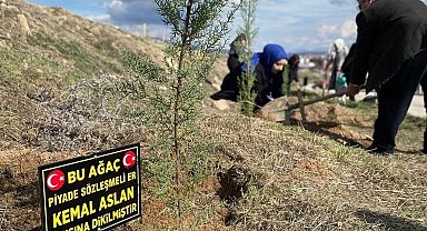 Üniversite Öğrencileri Şehitler Anısına Fidan Dikti