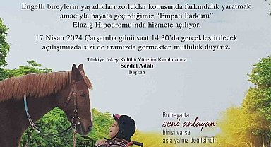Elazığ Hipodromu'nda Empati Parkuru Kuruluyor