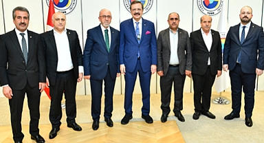 Elazığ Ticaret Borsası heyeti Ankara'da bir dizi ziyaret gerçekleştirdi