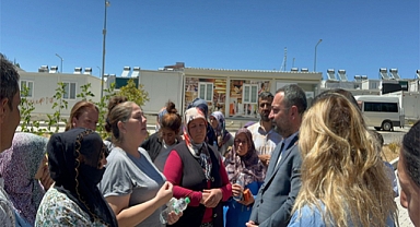 CHP'den, Konteyner kentte yaşayan vatandaşlara destek