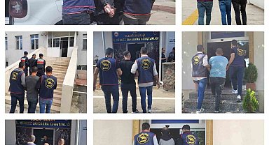 Elazığ'da kesinleşmiş hapis cezası bulunan 23 zanlı yakalandı