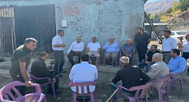 AK Parti Elazığ Milletvekili Ejder Açıkkapı, Palu'da köy ziyaretlerinde bulundu