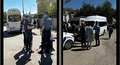 Elazığ Emniyet Müdürlüğü okul önü denetimlerini sürdürüyor