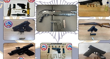 Ruhsatsız silah taşıyan 13 kişi yakalandı