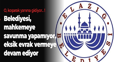 Belediye; Mahkemeye savunma yapamıyor, eksik evrak vermeye devam ediyor