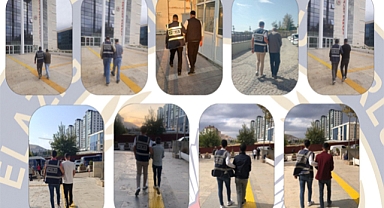 Elazığ'da aranan 90 kişi tutuklandı