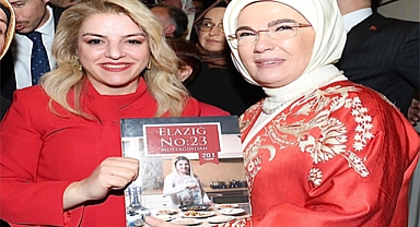 Emine Erdoğan'a, Elazığ No:23 Mutfağı Kitabını hediye edildi