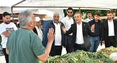 AK Parti Milletvekili Keleş; Pazarda vatandaşların sorunlarını dinledi