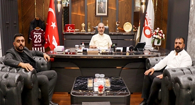 Galerici esnaflarından Başkan Alan'a ziyaret 