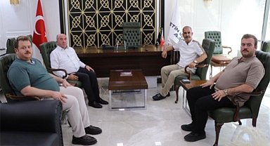 Başkan Alan'dan, İş insanı Mehmet Çetin'e teşekkür ziyareti