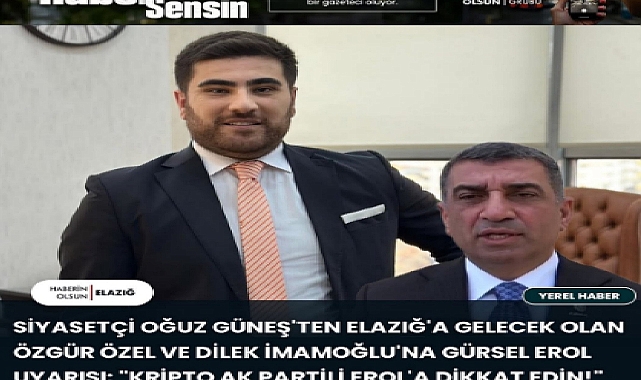 Oğuz Güneş'ten sert açıklamalar: Erol, kripto AK Partili mi?