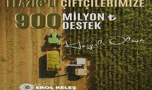 Milletvekili Keleş: Elazığ'a 900 Milyon TL zirai don desteği