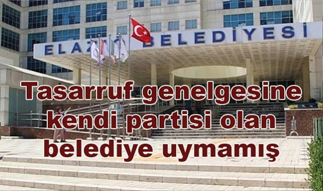 Belediye; Cumhurbaşkanı Genelgesini takmamış…