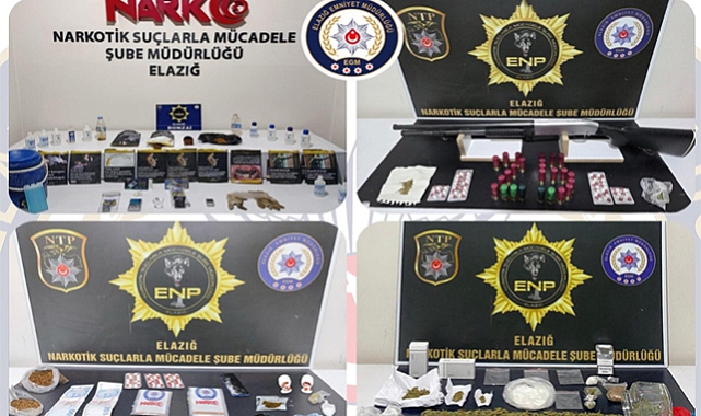 Elazığ'da Uyuşturucu Operasyonları: 1 Ayda 3 Kilogram Sentetik kannabinoid ele geçirildi