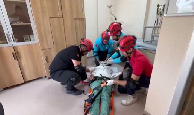 Hastanede Afet tatbikatı