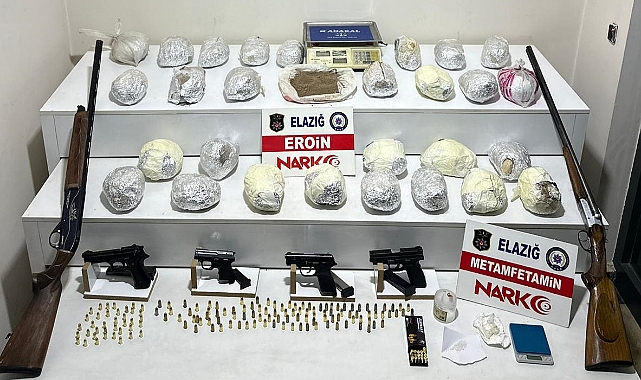 Elazığ'da Uyuşturucu Operasyonu: 4 Şüpheli yakalandı, 30 kilodan fazla eroin ele geçirildi