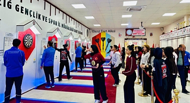 Elazığ'da Okul sporları dart heyecanı sona erdi
