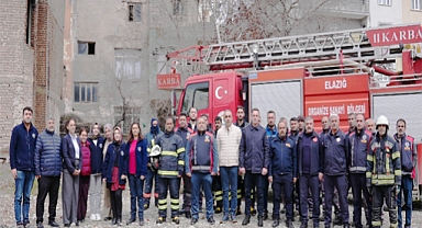 Elazığ itfaiyesi’nden OSB personeline yangın eğitimi