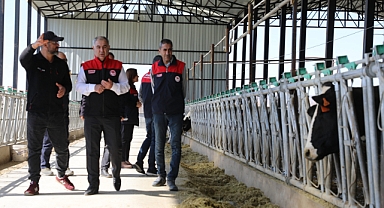 Gözebaşı köyü’nde süt sığırcılığı işletmesine teknoloji yatırımı