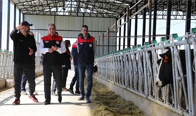 Gözebaşı köyü'nde süt sığırcılığı işletmesine teknoloji yatırımı