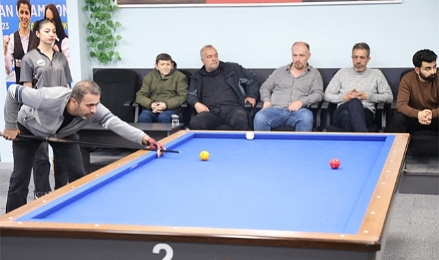 Elazığ'da 3 bant bilardo heyecanı sona erdi