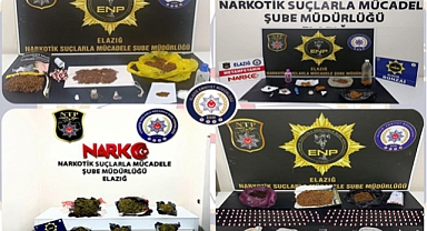 Elazığ’da Uyuşturucu Operasyonları: 30 tutuklama
