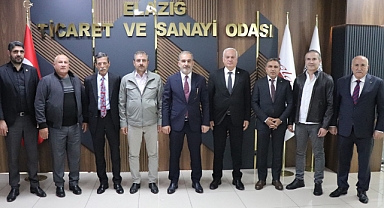 Karakoçanlı iş insanları heyeti, Elazığ TSO'yu ziyaret etti