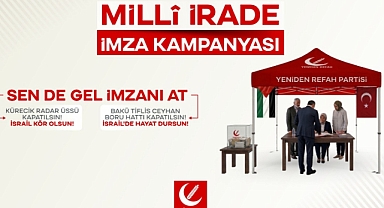 Yeniden Refah Partisi'nden Kürecik ve İsrail Tepkisi: İmza kampanyası başlatıldı