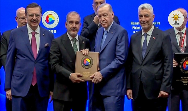 Başkan Alan'a Cumhurbaşkanı Erdoğan'dan hizmet şeref belgesi