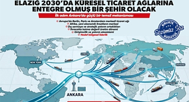 Elazığ 2030'da küresel ticaret ağlarına entegre olmış bir şehir olacak