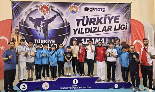 Elazığlı karatecilerden Adana'da 34 madalyalık büyük başarı