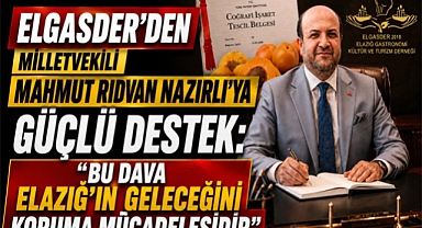 ELGASDER'den Milletvekili Nazırlı'nın 