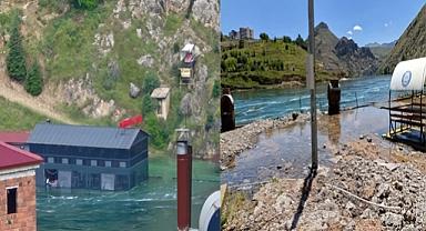 Keban barajı’nda savakların açılması sonrası sahil tesisleri ve mesire alanları zarar gördü