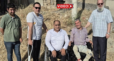 Şehrin merkezi; Vatandaşa akülü sandalyesi verildi ama yol yok!