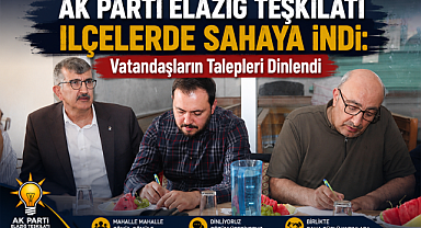 AK Parti Elazığ Teşkilatı İlçelerde Sahaya İndi: Vatandaşların Talepleri Dinlendi