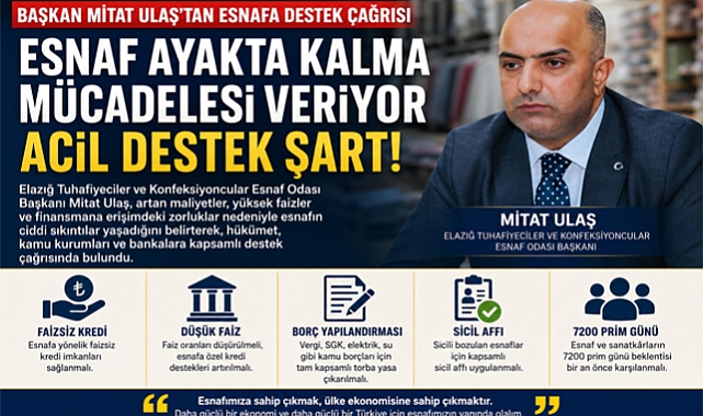 Başkan Ulaş'tan Esnaf İçin Destek Çağrısı: