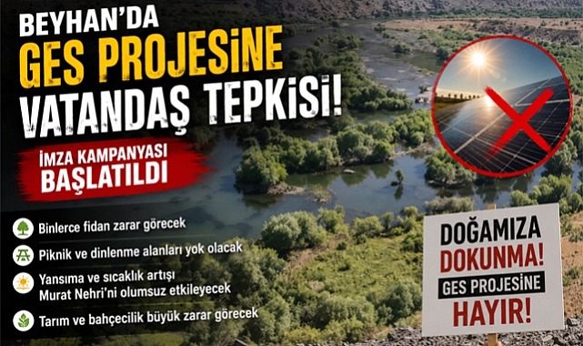 Beyhan'da GES Projesine Vatandaş Tepkisi: İmza Kampanyası Başlatıldı