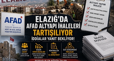 Elazığ'da AFAD Altyapı İhaleleri Tartışılıyor: Kulislerde Gündem Olan İddialar Yanıt Bekliyor