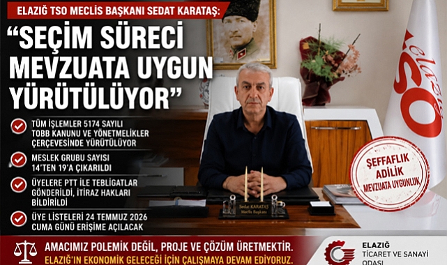 Elazığ TSO Meclis Başkanı Karataş: