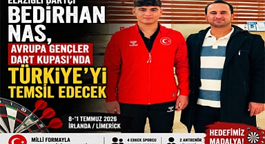 Elazığlı Dartçı Bedirhan Nas, Avrupa Gençler Dart Kupası'nda Türkiye'yi Temsil Edecek