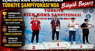 Elazığlı Kick Boksçulardan Türkiye Şampiyonası'nda Büyük Başarı: Bir Şampiyonluk, İki Türkiye Üçüncülüğü