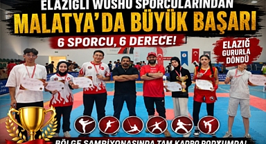 Elazığlı Wushu Sporcularından Malatya'da Büyük Başarı